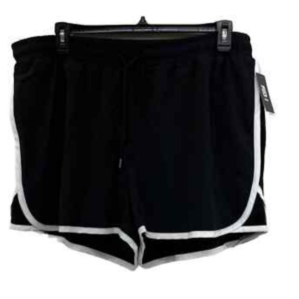 Women's Black Shorts with White Trim